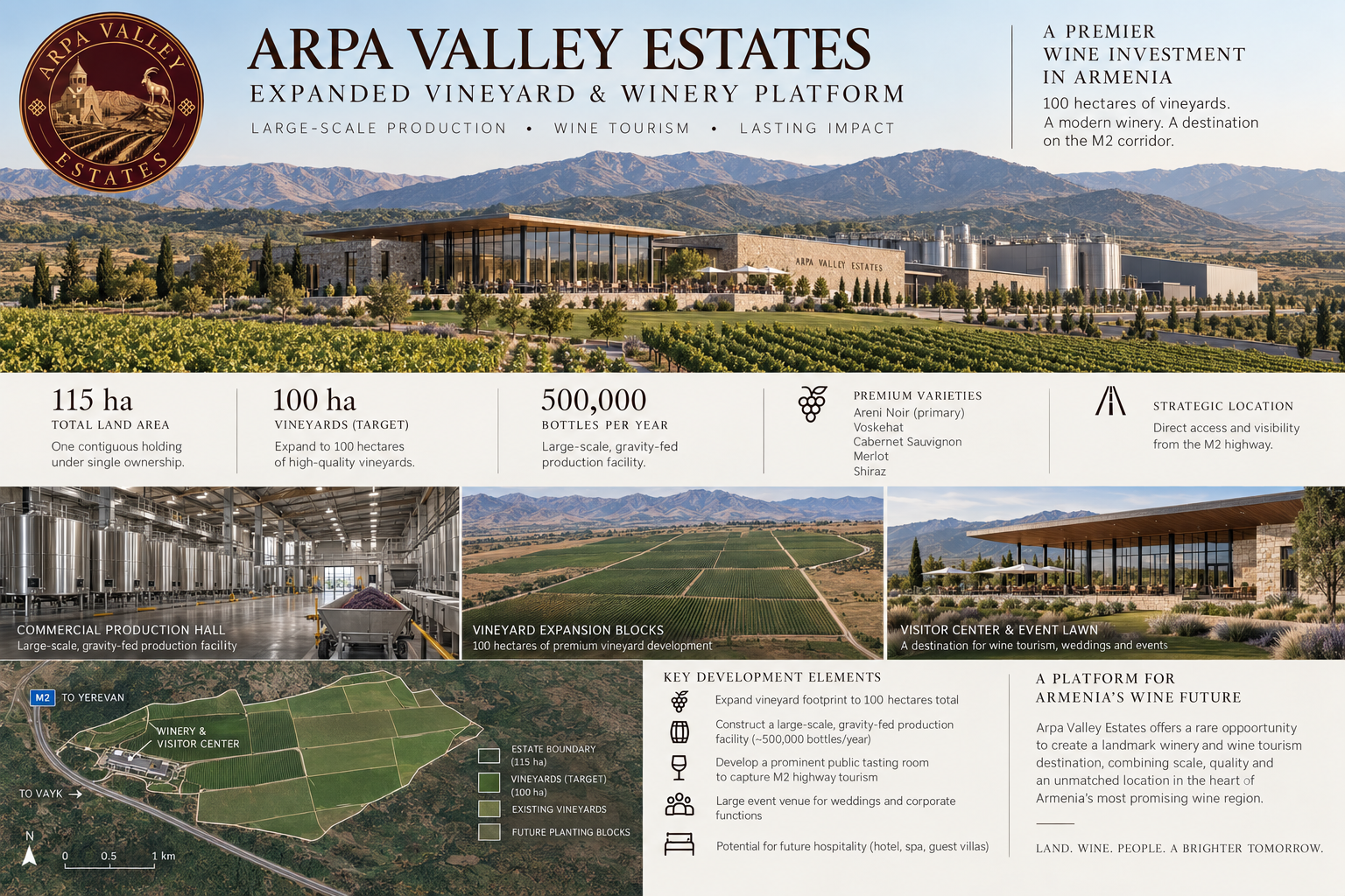 Arpa Valley Estates — Expanded Vineyard & Winery Platform conceptual master plan
